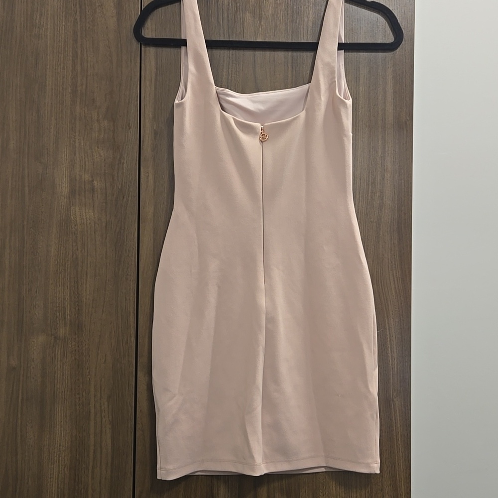 NOOKIE-NWT-Rendevous Mini Dress Sleeveless Square Neck Zip Stretch-Size Small - Picture 10 of 15